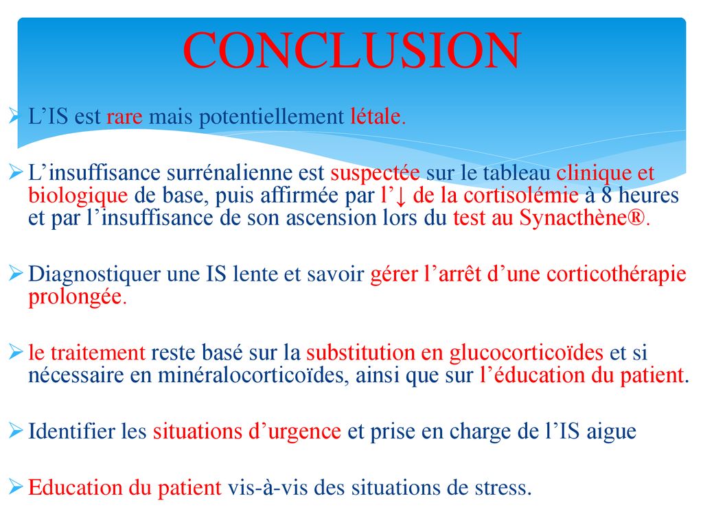 Insuffisance Surrenalienne Lente Ppt T L Charger